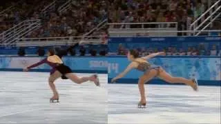 [Triple Flip Jump] Yuna Kim vs Adelina Sotnikova