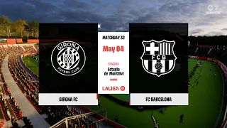 GIRONA vs BARCELONA | La liga | ronda 34/38 | FC 24