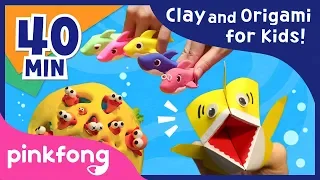 Clay Baby Shark and more | Clay | Origami | DIY Craft | +Compilation | Pinkfong Songs for Children