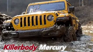 1/10 Scale KillerBody Jeep Gladiator Mercury build Firstdrive off-road on various terrains4X4 RC Car