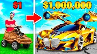 ПРОКАЧАЛ МАШИНУ ЗА $1 ДО МАШИНЫ ЗА $1,000,000 в ГТА 5 ОНЛАЙН (GTA 5 ONLINE)