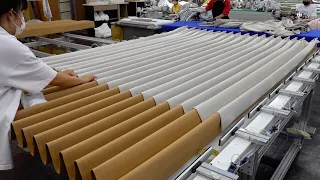 Process of Making Curtains and Blinds. Amazing! Curtain Blind Mass Production Factory in Korea