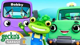 Bobby's Bus Route Fix! | Gecko the Mechanic | Vehicle Repair Cartoons | Buses, Trucks and Cars