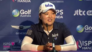 Leader Jin Young Ko after round three at the 2018 ISPS Handa Women's Australian Open