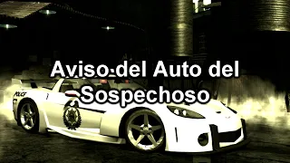 Need For Speed Most Wanted (Radio de la Policia) (Aviso del Auto del Sospechoso) Español