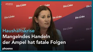 Pressekonferenz Die Linke zu aktuelle Themen am 11-12-23