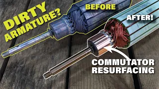 How To Clean Trolling Motor Armature // Commutator Resurfacing