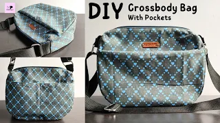 Crossbody Bag With Pockets | DIY Crossbody Bag Tutorial