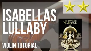 How to play Isabella’s Lullaby by Takahiro Obata on Violin (Tutorial)