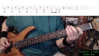 Hitchin' A Ride by Green Day - Bass Cover with Tabs Play-Along