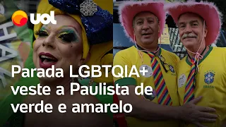 Parada LGBTQIA+ veste avenida Paulista de verde e amarelo