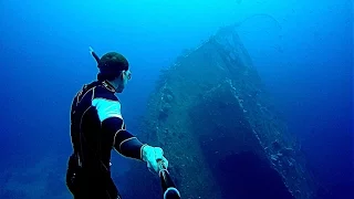 Freediving the Chrisoula K. Wreck....Red Sea - Egypt - Abu Nuhas
