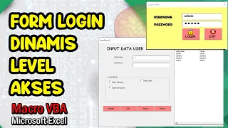 Form Login Dengan Level Akses Dinamis pada Macro VBA Excel