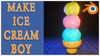 Make a 3D Ice Cream Cone in Blender 3D