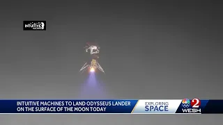 Odysseus lander set for historic lunar touchdown