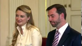 Civil Wedding of Prince Guillaume and Countess Stephanie de Lannoy (VIDEO)