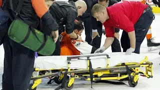 NHL: Goalies Stretchered Off