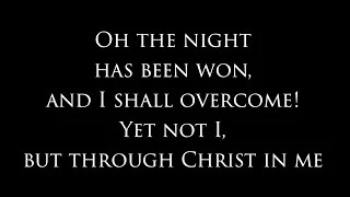 Yet Not I But Through Christ In Me - CityAlight (lyric video with large text)