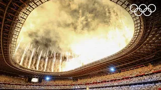 Drones light up the Sky & Artists sing 'Imagine' | Tokyo 2020 Opening | #Tokyo2020 Highlights