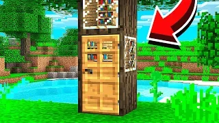 How to LIVE INSIDE A TREE in Minecraft!