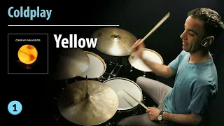 "Yellow" by Coldplay | Drum Cover | Easy Songs On Drums