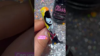 Anyone can follow this nail tutorial 😇 MARCELINE🩸#nailart #nailtutorial #shorts #nails #naildesign