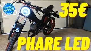 Phare LED pour mobylette : pas cher et sans batterie !