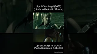 Austin Winkler Vocal Comparison 2005-2023 (Lips Of An Angel) #shorts #hinder #music #lipsofanangel