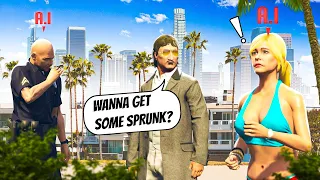 You can now Talk with A.I. NPC'S in Grand Theft Auto 5..