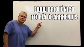 EQUILIBRIO IÓNICO-TEORÍA DE DISOCIACIÓN IÓNICA-ELECTROLITOS