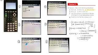 Binomial distribution CDF, Expected value, and Variance on the Ti 84 Plus CE.mp4