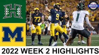 #4 Michigan vs Hawaii Highlights | College Football Week 2 | 2022 College Football Highlights