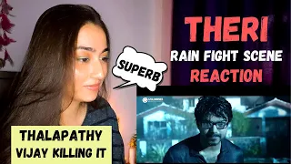 Theri Rain Fight Scene Reaction | Thalapathy Vijay Transformation | Rachel Reacts!!