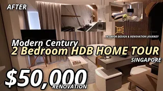 2 Bedroom HDB BTO Renovation in Singapore | Modern Hotel Suite | M2 Decor