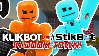 KlikBot VS Stikbot in DOOM TOWN | FINISH THE ENDING! #02 (Galaxy Defenders)