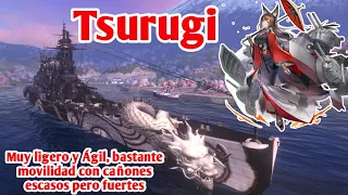 Tsurugi (Acorazado) Un Japo Muy diferente de lo Normal - Wows Blitz en Español - Reseña, Gameplay