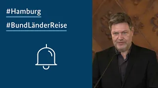 Pressestatement von Bundesminister Robert Habeck und Erstem Bürgermeister Peter Tschentscher