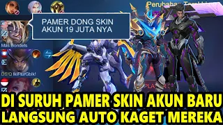 DI SURUH PAMER SKIN LEGEND AKUN 19 JUTA ! LIHAT REAKSI KAGET SUBSCRIBER GUA ! WKWK - Mobile Legends