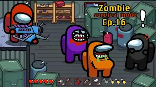 Survival Mode 🛠 Among Us Zombie - Ep 16 Black Crewmate - Animation