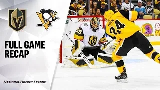 Vegas Golden Knights vs Pittsburgh Penguins Oct 19, 2019 HD. НХЛ обзор