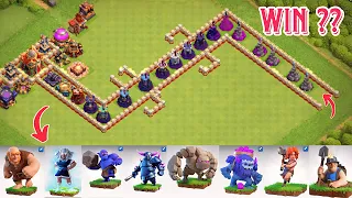 COC Base Attack Challenge With Max Troops  ||  COC Base Attack