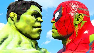 Hulk vs Red Hulk vs Spider-Hulk