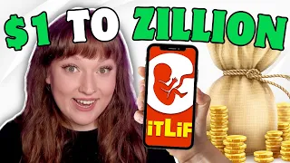 FLIPPING $1 INTO 1 ZILLION DOLLARS IN BITLIFE!