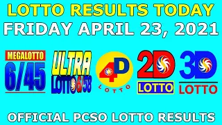 [OLD] 9pm Lotto Result Apr 23 2021 (Friday) PCSO Today