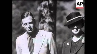 Prince George and Princess Marina Talk To Movietone