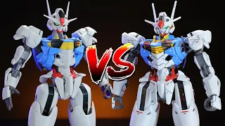 Gundam Aerial - Robot Damashii Figure Vs. Gunpla Kit