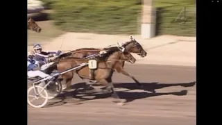 Eli Sea & Rauno Pöllänen vinner Derbystoet (500 000 kr) på Jägersro 2002. Segertid 1.14,3a/2 140 m.