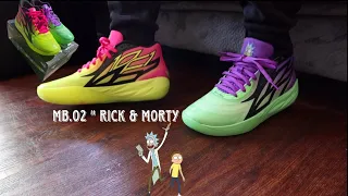 My FAVORITE LAMELO BALL SHOE! MB. 02 Rick & Morty 👟🔥Full Review