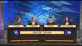 Best University Challenge Question EVER