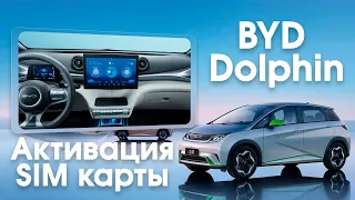 BYD Dolphin (2021-2023) - установка приложений, активация Sim карты для интернета.